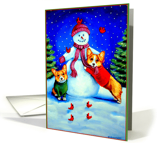 Frosty's Helpers, Welsh Corgi card (305769)