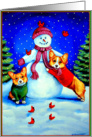 Frosty’s Helpers, Welsh Corgi card