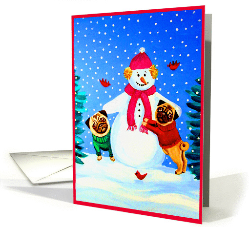 Frosty's Helpers,  Pug card (305807)