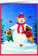 Frosty’s Helpers, Pug card
