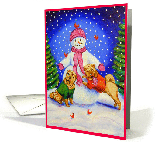 Frosty's Helpers, Shar Pei card (306029)