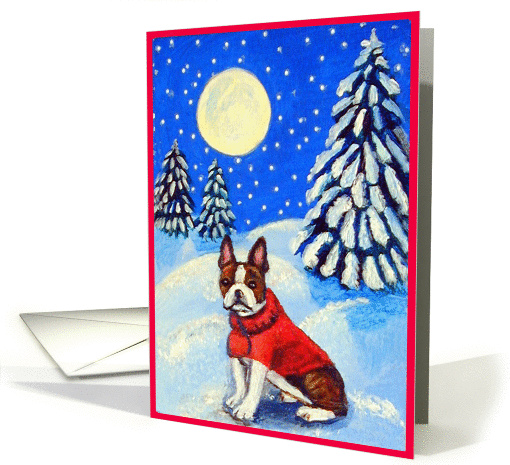 Frosty's Helpers, Boston Terrier card (306090)