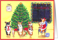 Talk to Santa at Corgi-dale’s, Welsh Corgi card