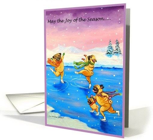 Joy of the Season, Pug Dogs card (310051)