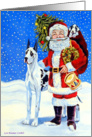 Santa’s Helpers, Great Dane card