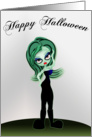 Sexy Halloween Zombie card