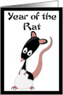 Year of the Rat Chinese zodiac card