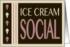 ice cream social invitation card