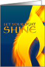 let your light shine inspirational message card