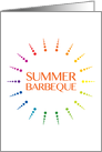 summer barbeque invitation card