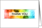 bokeh thank you card