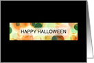 happy halloween bokeh (blank inside) card