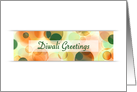 diwali greetings bokeh (blank inside) card