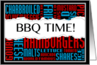 bbq time! card