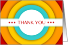 thank you, cheery colorful circles card