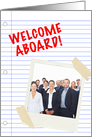 welcome aboard! card