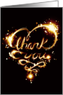 bokeh thank you card