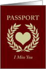 i miss you passport card