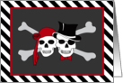 pirate wedding invitation card