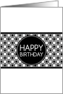 happy birthday (blank inside) card