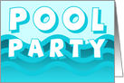 Pool Party Invites card