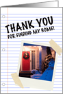 Thank You For Finding My Home, Custom Photo card