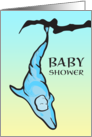 baby shower invitation (dolphin cocoon) card