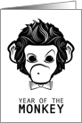 year of the monkey (dapper monkey) card