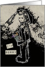 i’m sorry sad bunny card