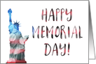 Happy Memorial Day (bokeh statue of liberty) card