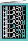 Hillary Clinton (textStacks) card