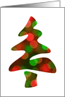 merry christmas bokeh tree lights card