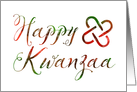 Happy Kwanzaa Bokeh Lights card