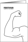 FESTIVUS feats of strength card