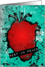 Anatomical Heart Rest In Peace Sympathy Card