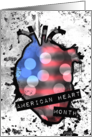 American Heart Month, blank inside card