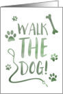 Walk the Dog Day card