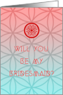 will you be my sacred bridesmaid? card