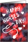 happy nurses day, blank inside card