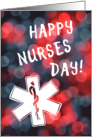 happy nurses day, blank inside card