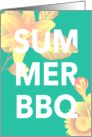 SUMMER BBQ Vintage Flowers card