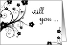 will you be my flower girl? card