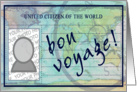 world passport inside template : bon voyage card