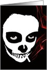 smoke skull (quit smoking encouragement) card