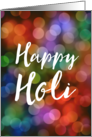 holi : festival of color and spring card