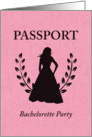 Bachelorette Party Passport Invitations card