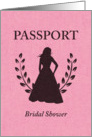 Bridal Shower Passport Invitation card