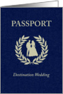 Destination Wedding Passport Invitation card