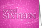 sweet sixteen birthday starshine card