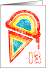 happy 13th birthday ice cream dripz card